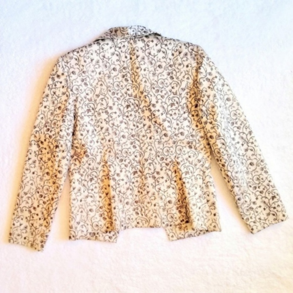 Hugo Buscati Collection Floral Jacquard Blazer 10 - Picture 4 of 8